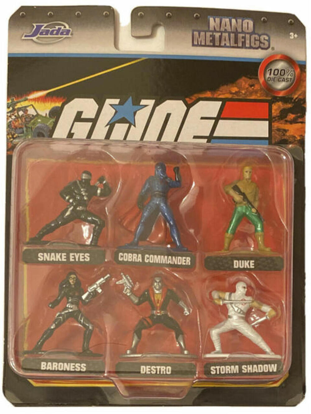 Jada Toys G.I. Joe Nano 1.75 inch Metalfigs Snake Eyes Action Figure